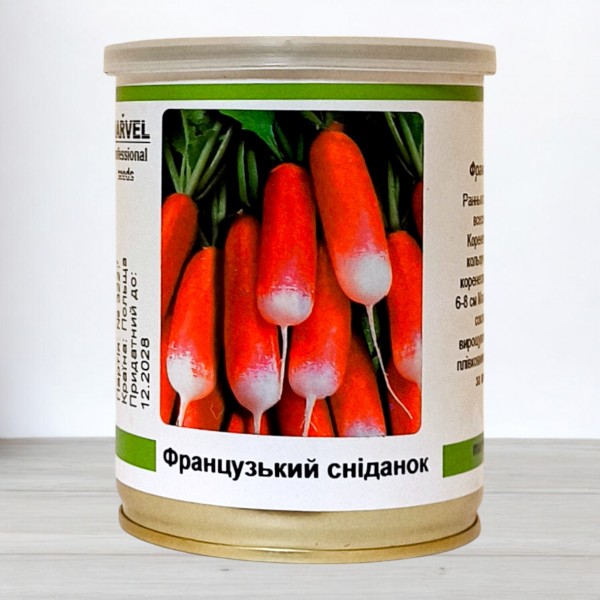 Оброблене насіння редиски Французький сніданок, (Польща), 100г